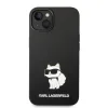 Karl Lagerfeld KLHMP14MSNCHBCK iPhone 14 Plus 6.7" fekete/fekete szilikon Choupette MagSafe tok - 3
