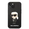 Karl Lagerfeld KLHMP14MSNIKBCK iPhone 14 Plus 6.7" tok fekete/fekete Szilikon Ikonik Magsafe thumbnail