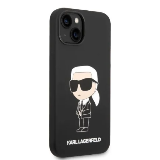 Karl Lagerfeld KLHMP14MSNIKBCK iPhone 14 Plus 6.7" tok fekete/fekete Szilikon Ikonik Magsafe - 4