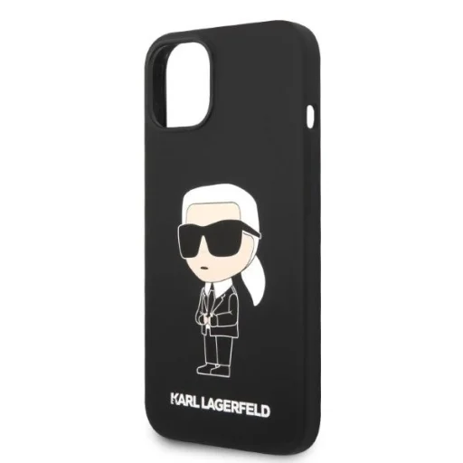 Karl Lagerfeld KLHMP14MSNIKBCK iPhone 14 Plus 6.7" tok fekete/fekete Szilikon Ikonik Magsafe - 6