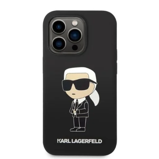 Karl Lagerfeld KLHMP14XSNIKBCK iPhone 14 Pro Max 6.7" tok - fekete Szilikon Ikonik Magsafe - 3