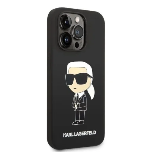 Karl Lagerfeld KLHMP14XSNIKBCK iPhone 14 Pro Max 6.7" tok - fekete Szilikon Ikonik Magsafe - 4