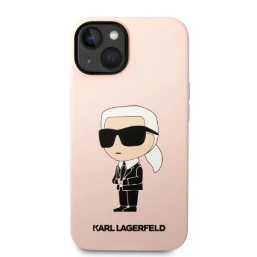 Karl Lagerfeld KLHMP14MSNIKBCP iPhone 14 Plus 6.7" hardcase pink/pink Silicone Ikonik Magsafe tok - 3