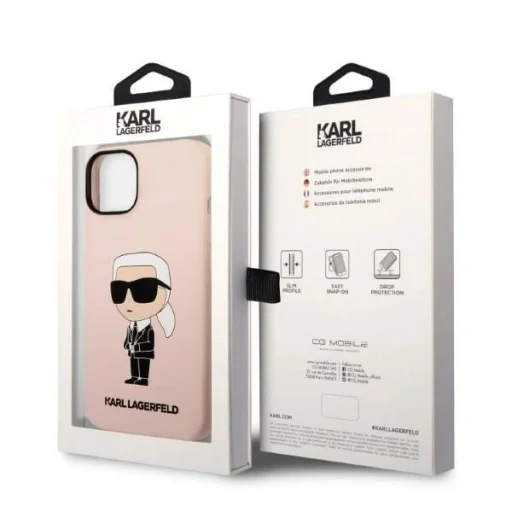 Karl Lagerfeld KLHMP14MSNIKBCP iPhone 14 Plus 6.7" hardcase pink/pink Silicone Ikonik Magsafe tok - 8