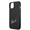 Karl Lagerfeld Signature Logo Cardslot tok iPhone 14 Plus - fekete thumbnail