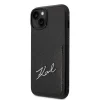 Karl Lagerfeld Signature Logo Cardslot tok iPhone 14 Plus - fekete thumbnail
