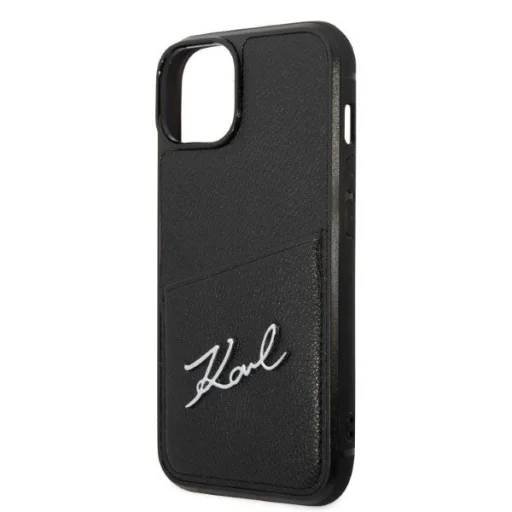 Karl Lagerfeld Signature Logo Cardslot tok iPhone 14 Plus - fekete - 6