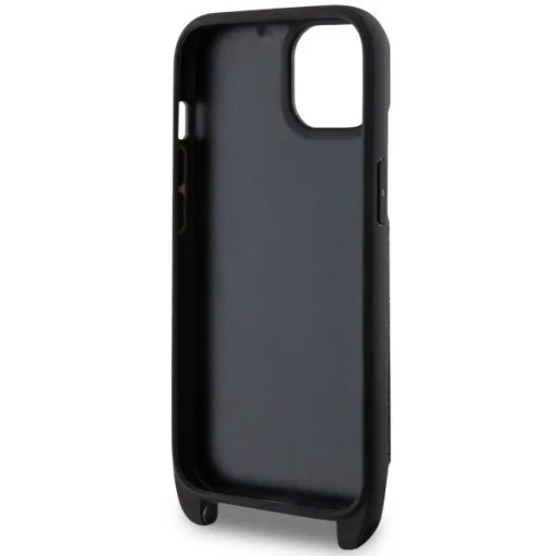 Karl Lagerfeld KLHCP14SCSAKHPKK iPhone 14 6.1" hardcase fekete/fekete Keresztpántos Saffiano Monogram Ikonik tok - 7