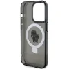 Karl Lagerfeld KLHMP13LHMRSKCK iPhone 13 Pro 6.1" fekete/fekete keménytok Ring Stand Karl&Choupette MagSafe tok thumbnail