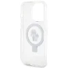 Karl Lagerfeld KLHMP14LHMRSKCH iPhone 14 Pro 6.1" fehér/fehér keménytok gyűrűs állvánnyal Karl&Choupette MagSafe tok thumbnail