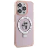  iPhone 15 Pro Max 6.7" pink/pink Karl Lagerfeld KLHMP15XHMRSKCP Ring Stand Karl&Choupette MagSafe tok - 4