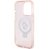  iPhone 15 Pro Max 6.7" pink/pink Karl Lagerfeld KLHMP15XHMRSKCP Ring Stand Karl&Choupette MagSafe tok - 6