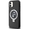 Karl Lagerfeld Ring Stand Karl&Choupette MagSafe tok iPhone 11-hez - fekete - 2