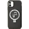 Karl Lagerfeld Ring Stand Karl&Choupette MagSafe tok iPhone 11-hez - fekete - 3