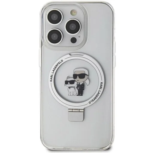 Karl Lagerfeld Ring Stand Karl&Choupette MagSafe tok iPhone 13 Pro Max - fehér - 3