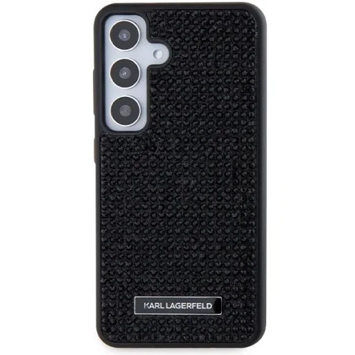Karl Lagerfeld Rhinestone Metal Logo tok Samsung Galaxy S24+ - fekete - 3
