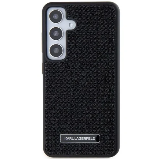 Karl Lagerfeld Rhinestone Metal Logo tok Samsung Galaxy S24-hez - fekete - 3