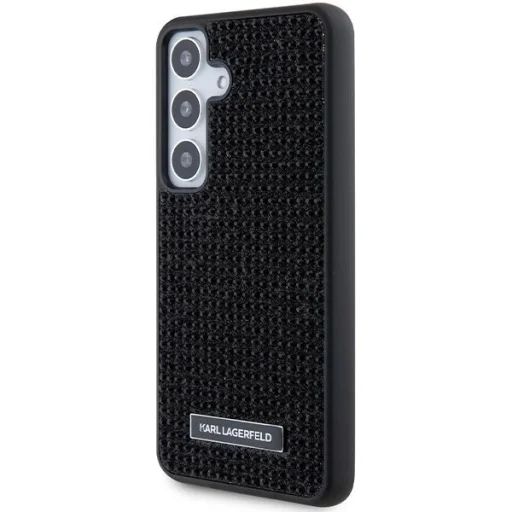 Karl Lagerfeld Rhinestone Metal Logo tok Samsung Galaxy S24-hez - fekete - 2