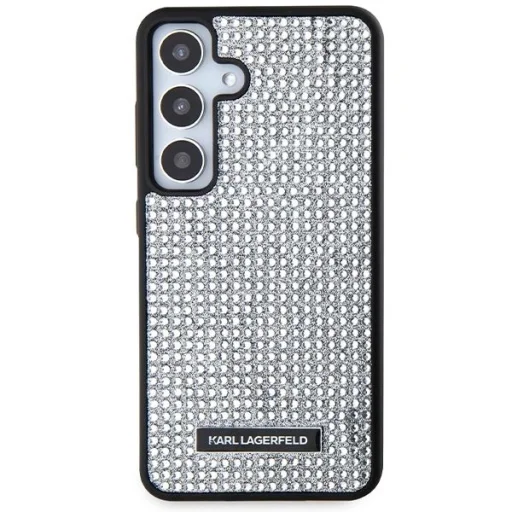Karl Lagerfeld Rhinestone Metal Logo tok Samsung Galaxy S24 - ezüst - 3