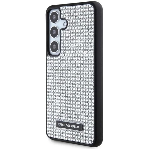 Karl Lagerfeld Rhinestone Metal Logo tok Samsung Galaxy S24 - ezüst - 2