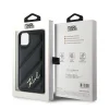 Karl Lagerfeld Diagonal Quilted Script tok iPhone 11 - fekete thumbnail