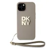  iPhone 15 Plus DKNY Wrist Strap Stock Logo tok - bézs thumbnail