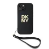  iPhone 15 Plus DKNY Wrist Strap Stock Logo tok - Fekete thumbnail