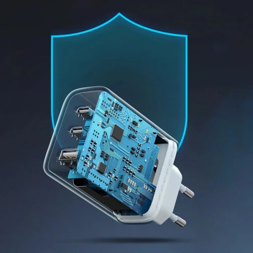 Ugreen gyors töltő 2x USB Type C / USB 65W PD3.0, QC3.0/4.0+ fehér (CD275) - 5