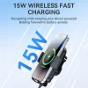 Wozinsky WUMID telefontartó 15W induktív töltővel autós műszerfalhoz - fekete thumbnail