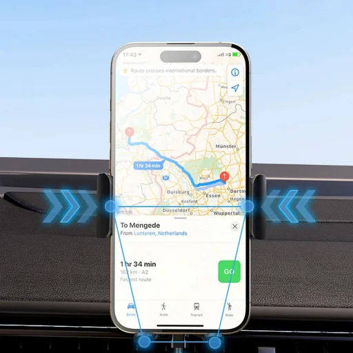 Wozinsky WUMID telefontartó 15W induktív töltővel autós műszerfalhoz - fekete - 11