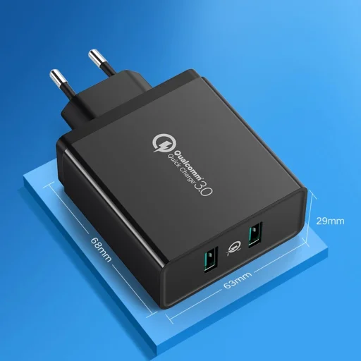 Ugreen töltő 2xUSB-A 36W QC3.0 fekete (CD161) - 6
