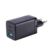 Joyroom gyors GaN töltő 65W USB-A, 2x USB-C fekete + USB-C - USB-C kábel 100W 1.2m (TCG01) thumbnail