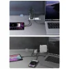 Joyroom gyors GaN töltő 65W USB-A, 2x USB-C fekete + USB-C - USB-C kábel 100W 1.2m (TCG01) thumbnail