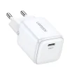 GaN USB C 30W PD Ugreen Nexode Mini gyors töltő - fehér thumbnail