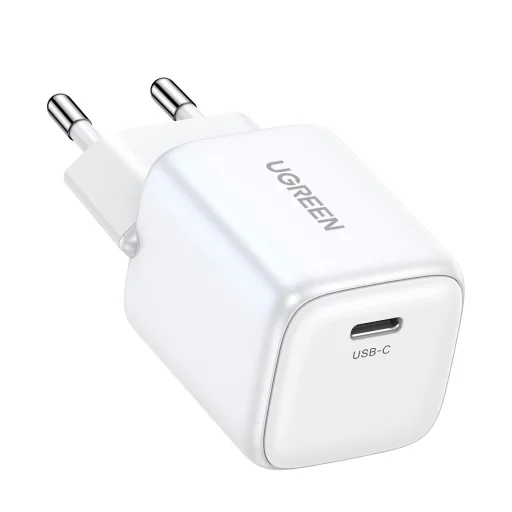 GaN USB C 30W PD Ugreen Nexode Mini gyors töltő - fehér - 3