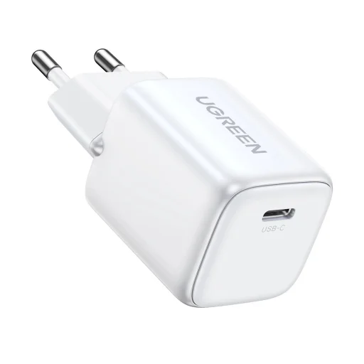 GaN USB C 30W PD Ugreen Nexode Mini gyors töltő - fehér - 1