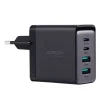 Joyroom GaN töltő 67W 4 portos (2x USB, 2x USB C) fekete (TCG02) + USB C - USB C kábel 100W 1.2m thumbnail