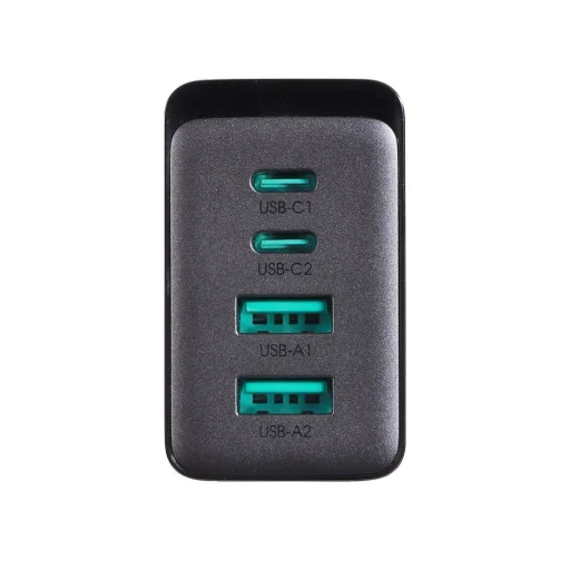 Joyroom GaN töltő 67W 4 portos (2x USB, 2x USB C) fekete (TCG02) + USB C - USB C kábel 100W 1.2m - 11