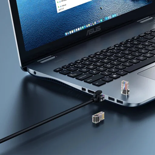 Baseus High Speed ​​Cat 5 RJ-45 Ethernet kábel 1000Mb/s 0.5m kerek - fekete - 9