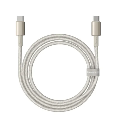 Cable USB-C to USB-C Baseus Tungsten Gold, 100W, 2m (gold) - 2