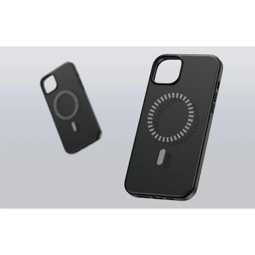 Baseus Fauxther Series mágneses telefontok iPhone 15 Pro Max (fekete) tok - 8