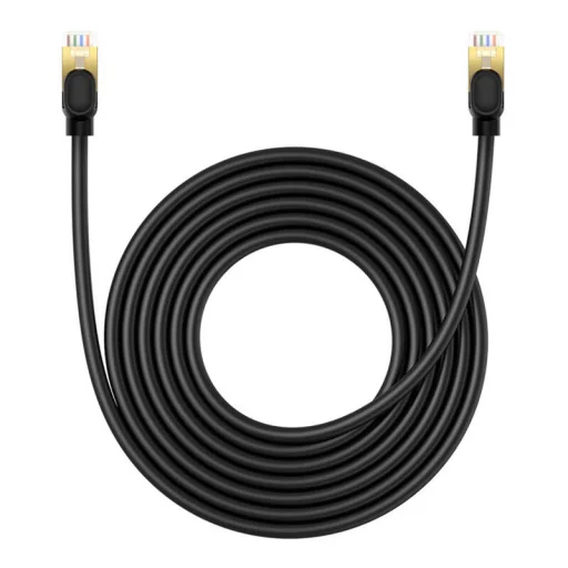 Baseus Hálózati kábel Cat.8, Ethernet RJ45, 40 Gbps, 5m (fekete) - 3