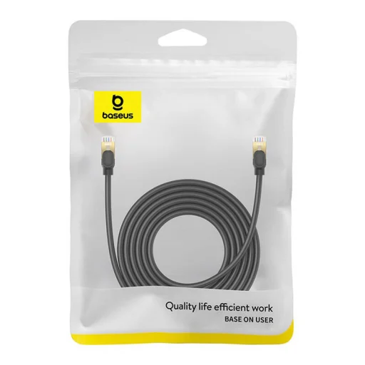 Baseus Hálózati kábel Cat.8, Ethernet RJ45, 40 Gbps, 5m (fekete) - 8