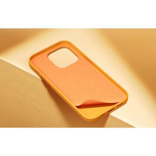 Baseus Fauxther Series telefontok iPhone 15 Pro Max (narancssárga) - 7