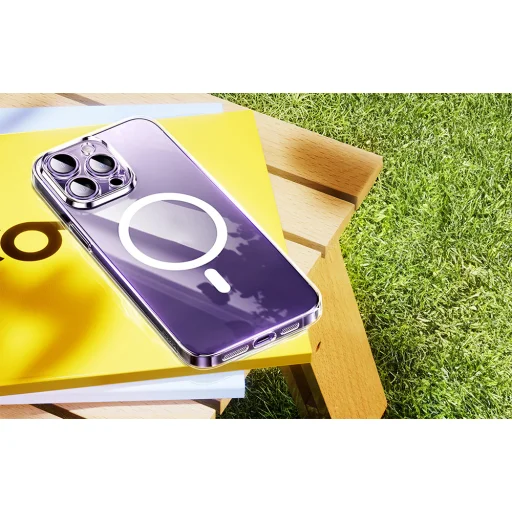 Mágneses tok iPhone 15 Plus Baseus OS-Lucent sorozathoz (átlátszó) - 6