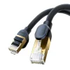 Baseus Hálózati kábel Cat.8, Ethernet RJ45, 40 Gbps, 1,5m (fekete) thumbnail