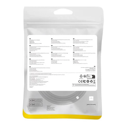 Baseus Hálózati kábel Cat.8, Ethernet RJ45, 40 Gbps, 1,5m (fekete) - 9