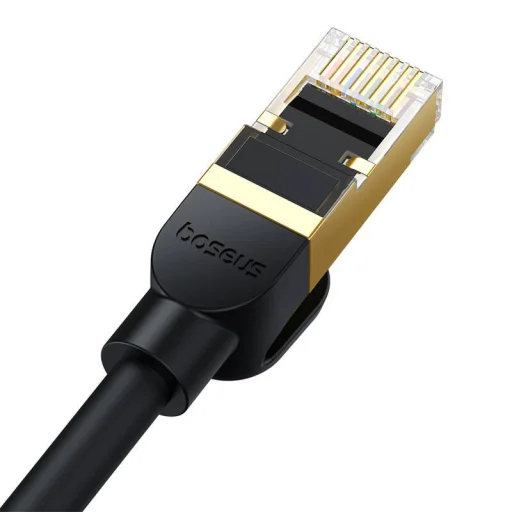 Baseus Hálózati kábel Cat.8, Ethernet RJ45, 40 Gbps, 1,5m (fekete) - 5