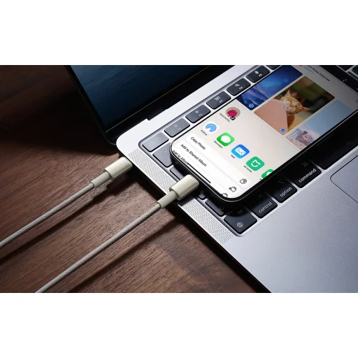 Cable USB-C to USB-C Baseus Tungsten Gold, 100W, 2m (gold) - 8