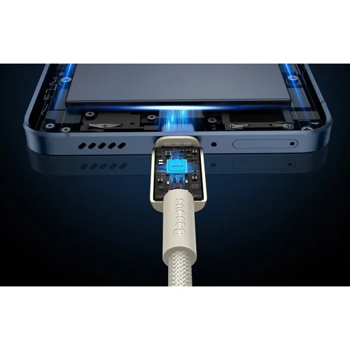 Cable USB-C to USB-C Baseus Tungsten Gold, 100W, 2m (gold) - 9